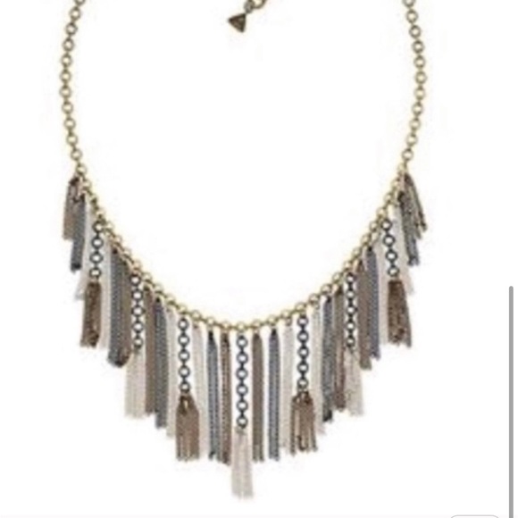 Silpada Gorgeous Vintage 925 Sterling Silver Brass & Hematite Fringe Necklace - Picture 3 of 6